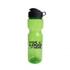 25oz Plastic Clear Bottle with Super Sipper Lid BPA Free